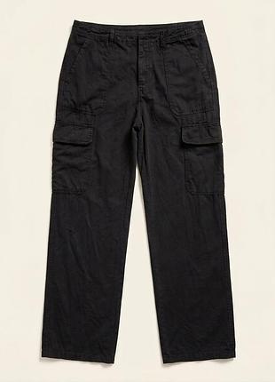 Стильні джинси жіночі zara карго чорні