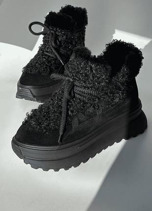 Зимние ботинки для девочек evie berry winter black, размер 40 (26 см.)