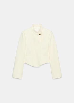 Жіночий піджак zara укорочений білий