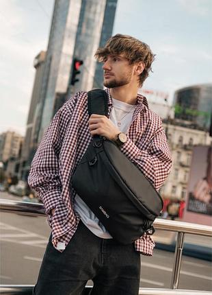 Чоловіча cумка-бананка під ноутбук sambag urban laptop