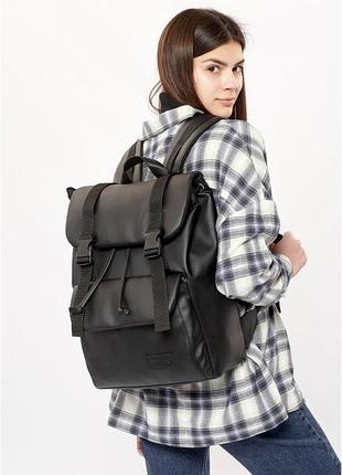 Женский рюкзак ролл sambag loft zard черный с клапаном
