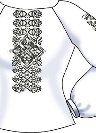 Свж-46. заготовка жіноча сорочка льон-габардин бежевий