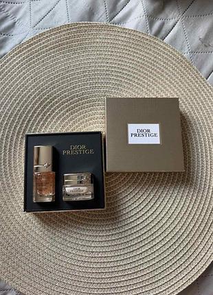 Набор сыворотка и крем для лица dior prestige skincare duo set la micro-huile de rose, la crème 764ure