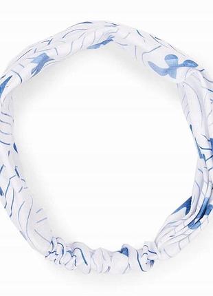Пов'язка на голову (хустка на резинці) 5.10.15 one size білий