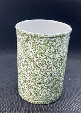Вінтажна керамічна склянка для зубних щіток від бренду mason’s ironstone, виготовленого в англії спеціально для компанії crabtree & evelyn london.