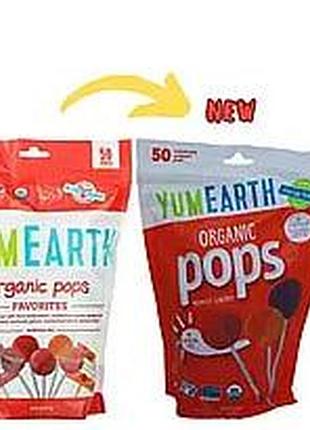 Органічні льодяники без цукру yumearth 50 шт.