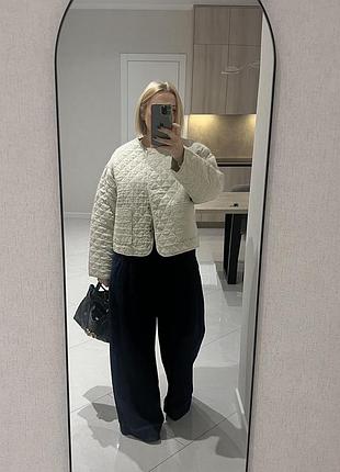 Злегка утеплена демісезонна куртка з чудовим складом  zara