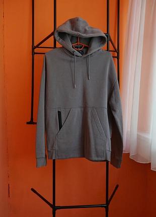 Staff m | сіре худі з блискавкою на кишені
staff hoodie grey m made in ukraine фліс