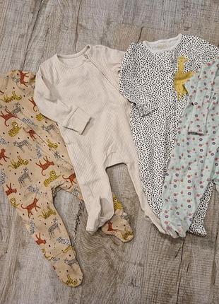 Боди человечек для девочки / боди человечек для младенца 6-9 мес
