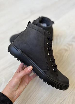 Черевики шкіряні оригінал ecco soft tred 450163 рр.35,36 2