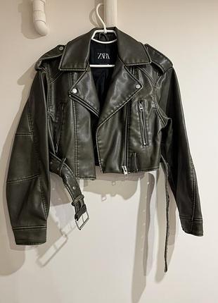 Шкіряна куртка zara