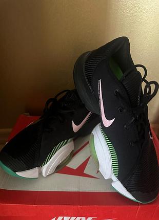 Кросівки nike air zoom superrep 2 чорні з рожевим та зеленим оригинал