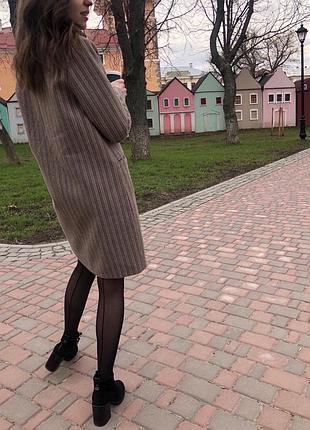 Пальто двобортне натуральний склад