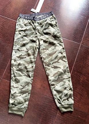 Спортивні штани дитячі old navy флісові камуфляжні