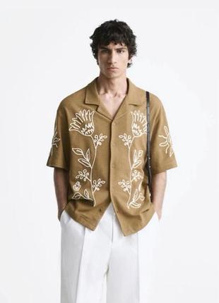 Сорочка бавовняна zara s бохо