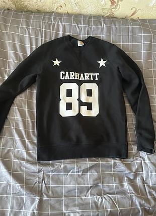 Світшот чоловічий carhartt чорний з принтом
