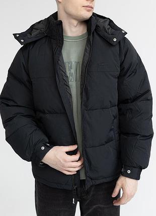 Чоловіча куртка пуховик levi’s jacket jet black - black, оригінал, пух , колекція 2026
