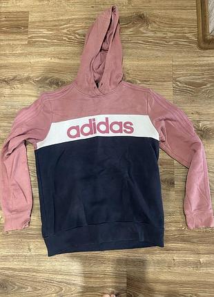 Світшот жіночий adidas рожевий, синій, білий