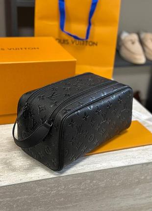 Косметичка чоловіча  чорна шкіряна повний комплект бутика премиум якість супер топова модель