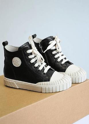 Ботинки кеды утепленные высокие "all star" для девочки little lady кр24-130 2870fl, размер 33 (21,8 см.)
