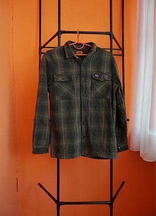 Superdry l | фланелева сорочка workwear
superdry machined goods flannel shirt l