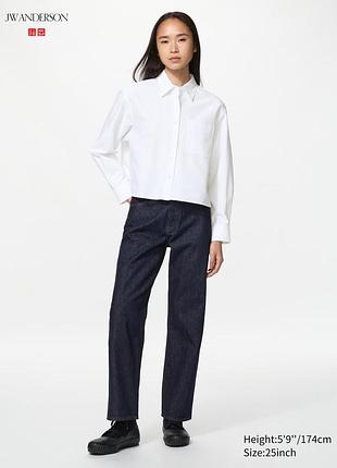Джинси жіночі uniqlo x jw anderson сині w23/l33