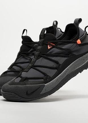 Nike acg air terra antarktik low gray термо | кросівки сірі вологозахисні | 41–45