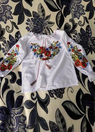 Вышиванка на девочку 6-8 лет