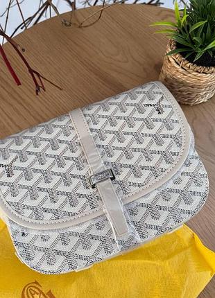 Женская сумка goyard через плечо, бежевая, премиум стиль