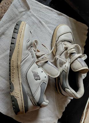 Кросівки чоловічі new balance сірі шкіряні к5