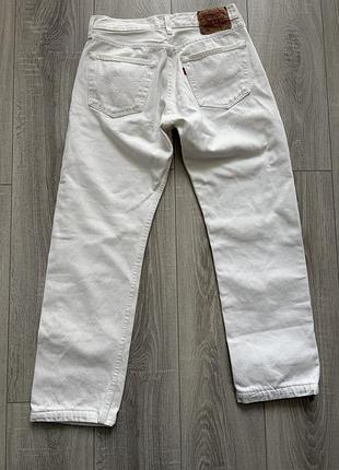 Вінтажні білі джинси levi’s 501, w31/l30