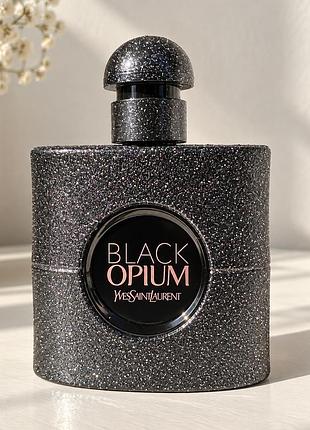 Парфумована вода ysl black opium glitter для жінок, 50 мл