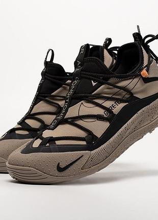 Nike acg air terra antarktik low brown термо | кросівки коричневі вологозахисні | 41–45