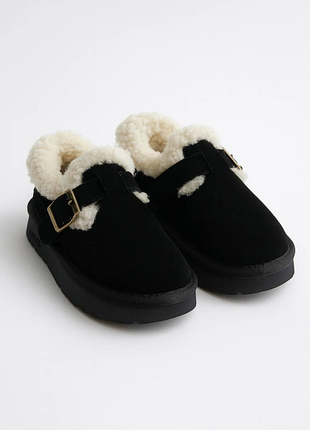 Зимние угги для девочек evie nuage black, размер 32 (21 см.)
