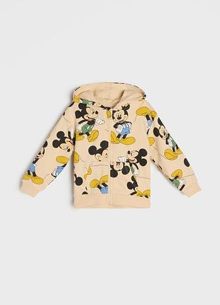 Худі дитяче з капюшоном disney mickey mouse sinsay 98 см (2-3 роки) бежеве