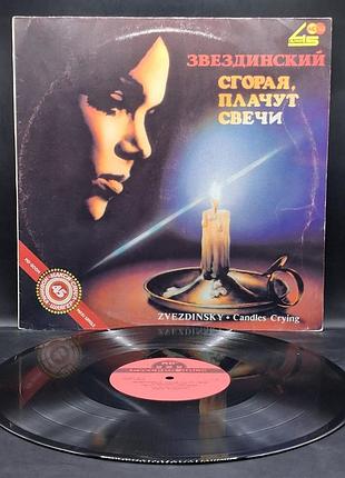 Mikhail zvezdinsky – сгорая, плачущий свечи – 1991 / пластинка / винил / vinyl / vintage / подарок