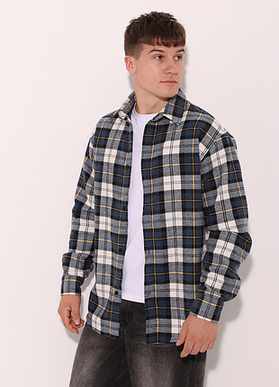 Рубашка pobedov tartan сине-голубой