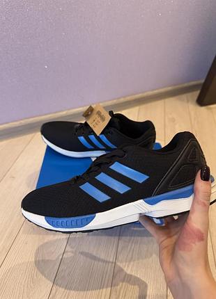Кросівки чоловічі adidas чорні з синім, розмір 42