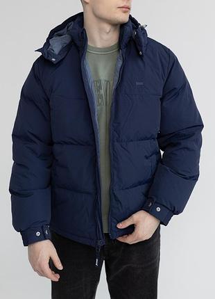 Чоловіча куртка пуховик levi’s jacket dress blues - blue, оригінал , колекція 2026