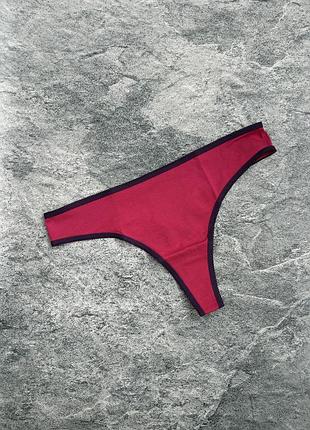 Жіночі бавовняні трусики стрінги thirdlove everyday cotton picot edge thong
