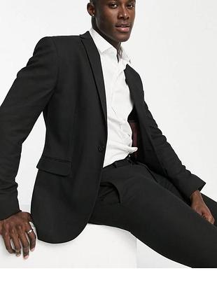 Піджак чоловічий topman класичний чорний 46 розмір