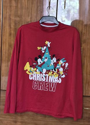 Чоловічий лонгслів christmas crew/l