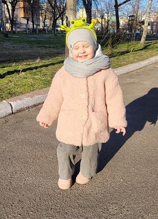 Демисезонная шубка тедди
