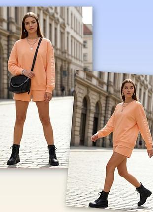 Качественный женский прогулочный костюм, костюм с шортами