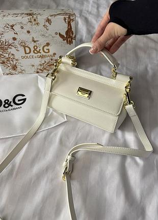 Сумка mini sicily white bag 4