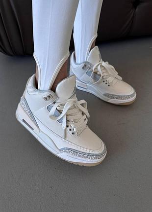 Кросівки nike air jordan retro 3 “craft white” premium