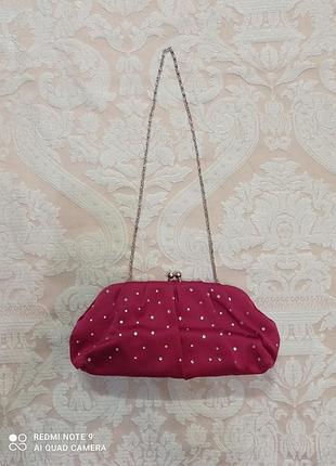 Сумочка клатч bhs hot pink