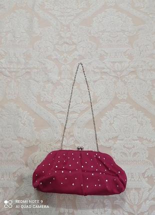 Сумочка клатч bhs hot pink 3