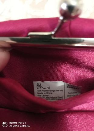 Сумочка клатч bhs hot pink 8