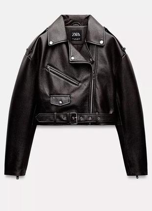 Куртка жіноча zara коротка чорна